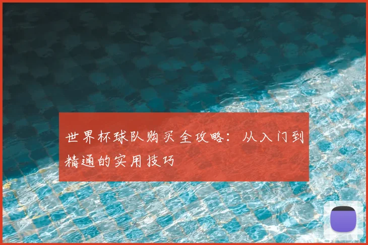 世界杯球队购买全攻略：从入门到精通的实用技巧