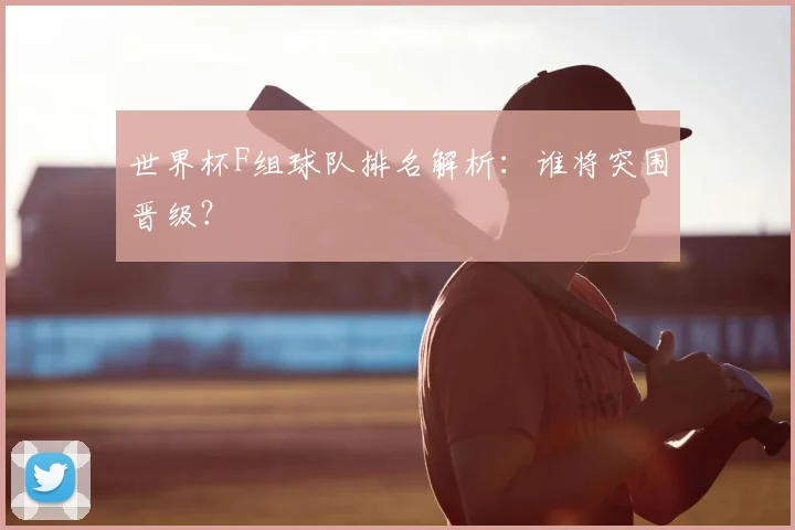 世界杯F组球队排名解析：谁将突围晋级？